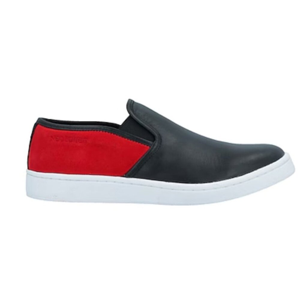 Neil Barrett black leather slip on Sneakers size 8